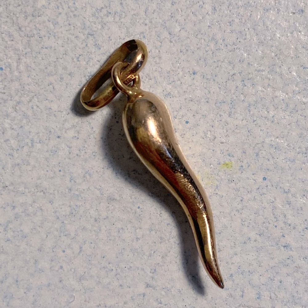 Gold Chili pepper Charm